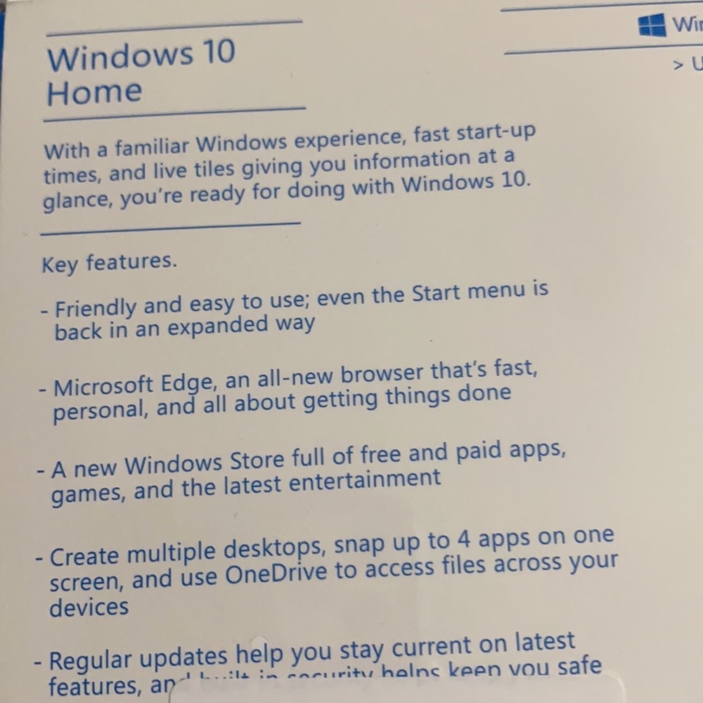 Microsoft Windows 10 New sealed - Picture 2 of 2